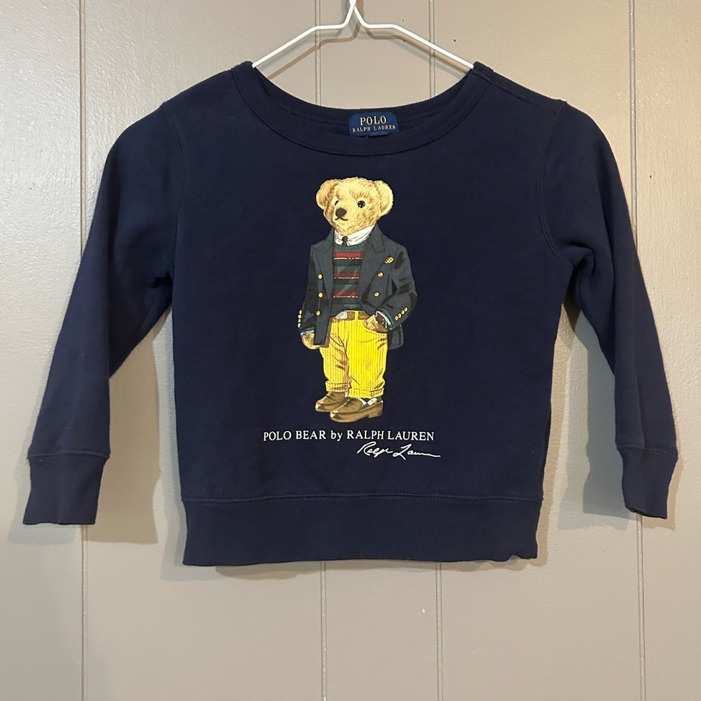 Polo by Ralph Lauren Navy Polo Bear Graphic Sweatshirt